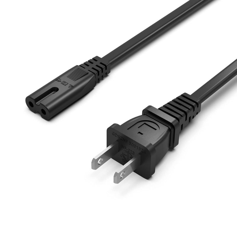HELIOS Cable de Alimentación de 2 Metros con Conector C7 - Alta Calidad y Versatilidad 610-6185