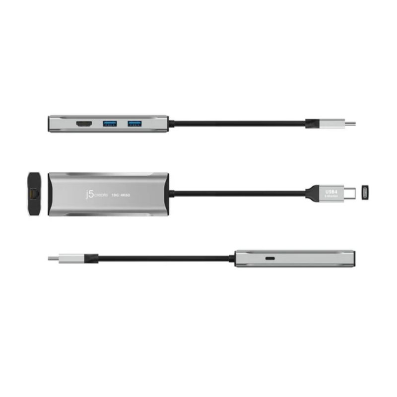 J5CREATE Adaptador Multi-Puerto USB-C J5create JCD392 con HDMI, Ethernet, USB 3.0 260-5271