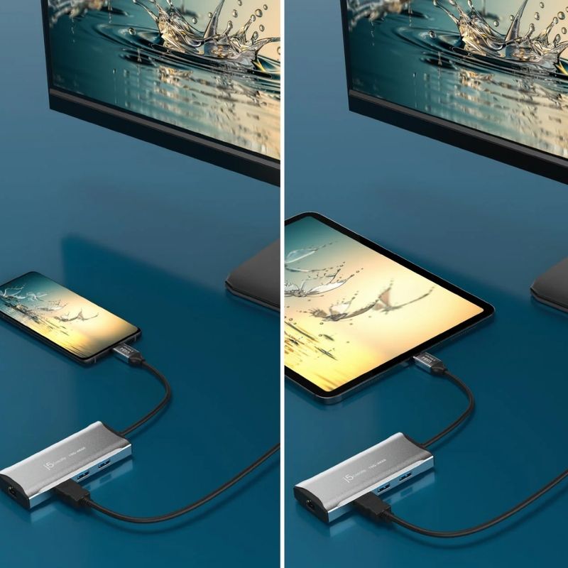 J5CREATE Adaptador Multi-Puerto USB-C J5create JCD392 con HDMI, Ethernet, USB 3.0 260-5271