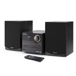 SHARP Sistema de Audio Sharp con Bluetooth, Reproductor de CD y Altavoces de Madera 120-3021