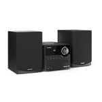 SHARP Sistema de Audio Sharp con Bluetooth, Reproductor de CD y Altavoces de Madera 120-3021