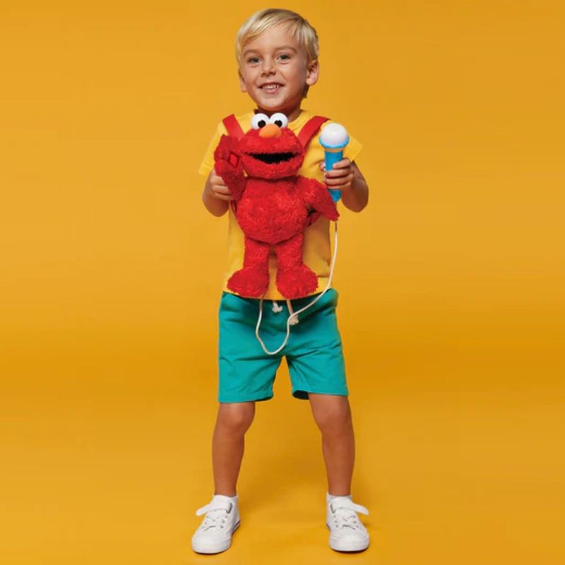 SINGING MACHINE Elmo de Barrio Sésamo, Diversión Musical e Interactiva para los Pequeños Cantantes 600-3013