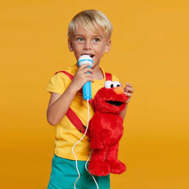 SINGING MACHINE Elmo de Barrio Sésamo, Diversión Musical e Interactiva para los Pequeños Cantantes 600-3013