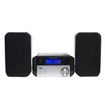 MEMOREX Micro Sistema de Sonido Memorex MX-MCD200, Reproductor de CD, Bluetooth y Radio AM/FM 120-3026