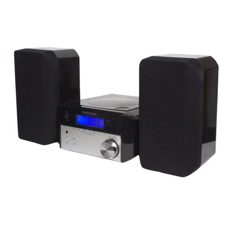 MEMOREX Micro Sistema de Sonido Memorex MX-MCD200, Reproductor de CD, Bluetooth y Radio AM/FM 120-3026