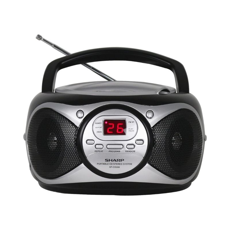 SHARP Sharp Boombox con Reproductor de CD, Radio AM/FM y Entrada AUX 120-3022