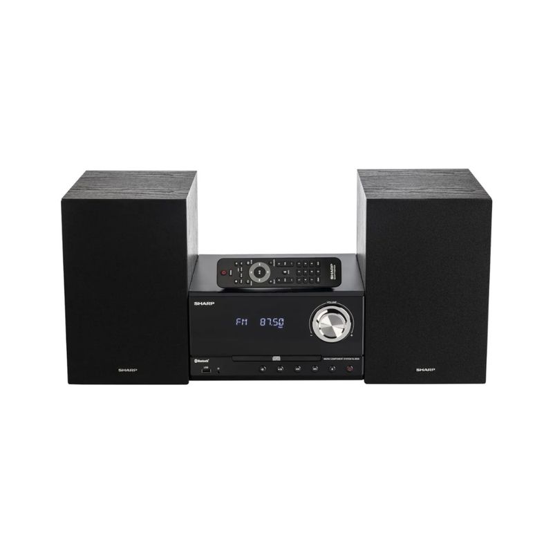 SHARP Sistema de Altavoces Sharp con Bluetooth, USB y Super Bass, Diseño Elegante y Sonido Dinámico 120-3020