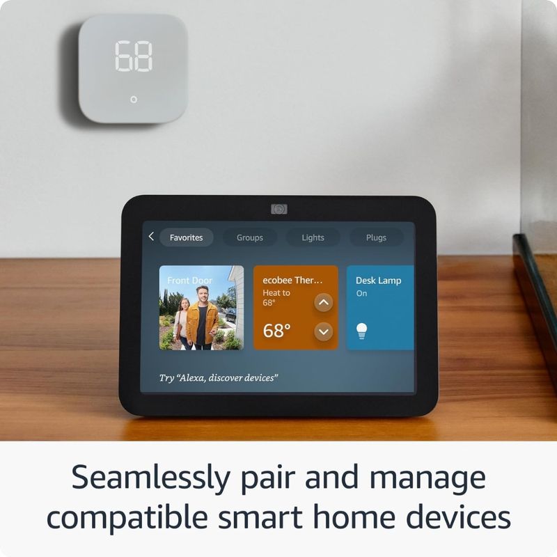 AMAZON Echo Show 8, Pantalla HD con Audio Espacial y Hub de Smart Home Integrado 400-6308