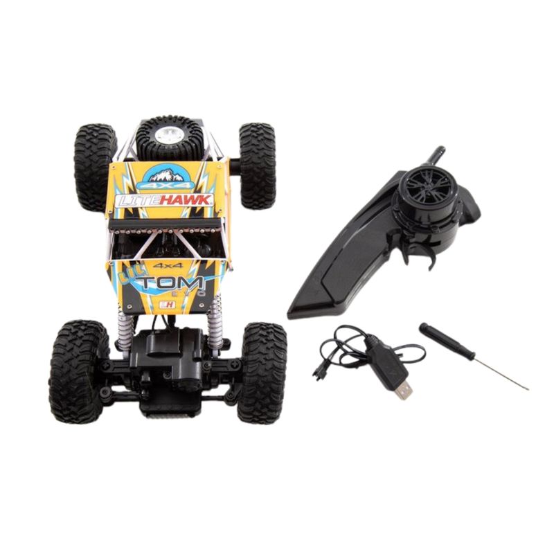 LITEHAWK LiteHawk LIL TOM EVO, Vehículo Rock Crawler RC con Motor Doble y Suspensión Todoterreno 600-4504