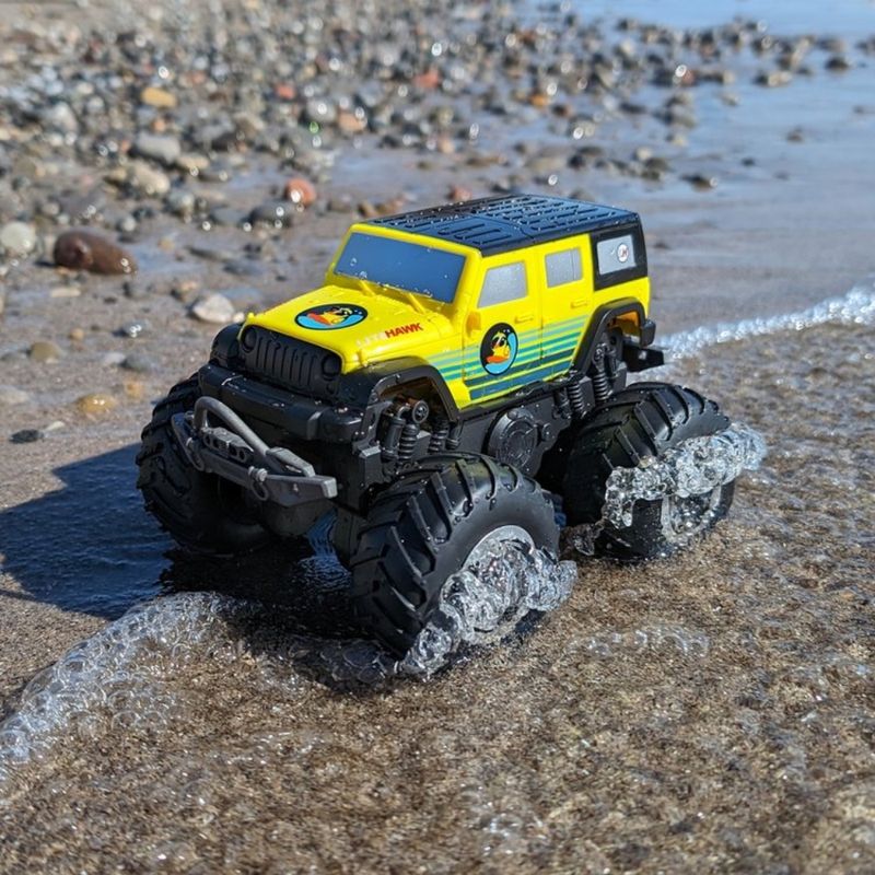 LITEHAWK Jeep Anfibio PATO de Control Remoto, Aventuras en Tierra y Agua para Jóvenes Exploradores 600-4505