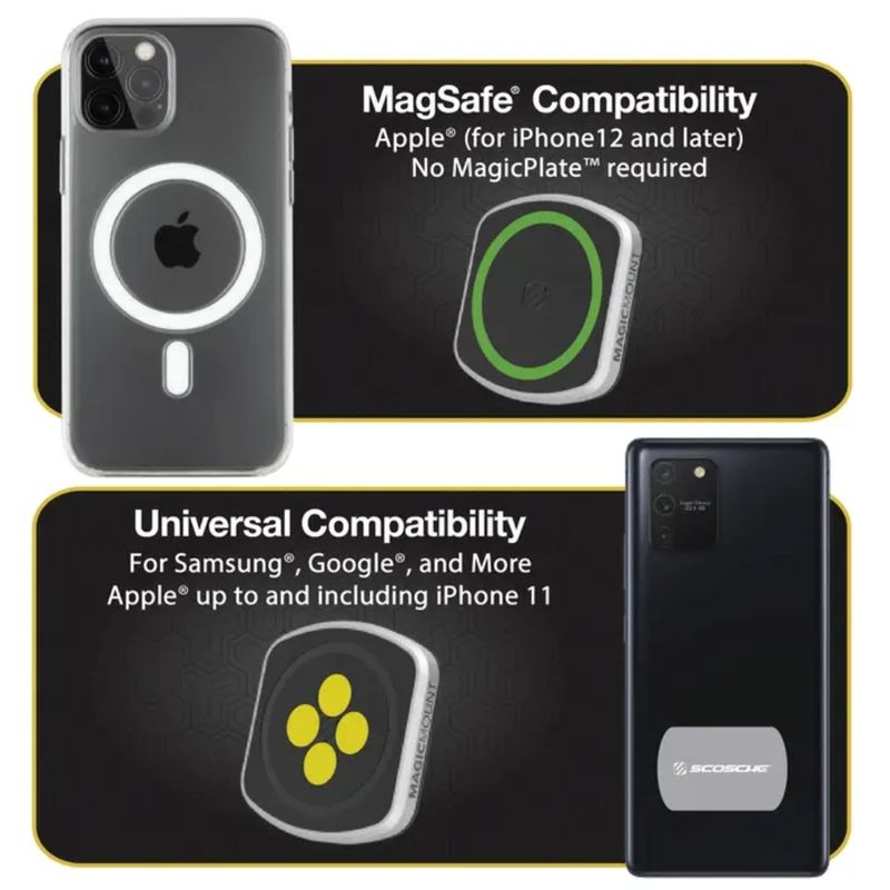 SCOSCHE Soporte Magnético con Giro de 360 para iPhone y Dispositivos Móviles 210-2062
