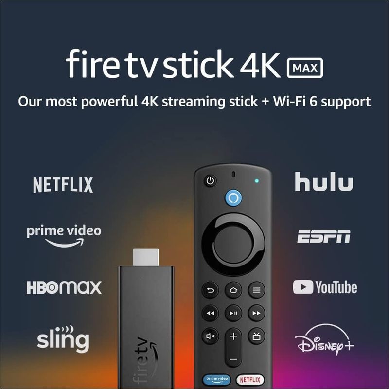 AMAZON Fire TV Stick 4K Max Streaming Avanzado con Calidad Ultra HD 160-6204