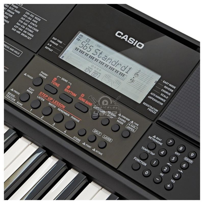CASIO Teclado Digital Casio CT-X700 de 61 Teclas Sensibles con 600 Tonos, Ritmos y Motor de Sonido AiX 420-8189