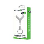 CHARGEWORX Adaptador Divisor de Auriculares Chargeworx CHA-CX5007WH con Conector 3.5 mm en Y 420-8188
