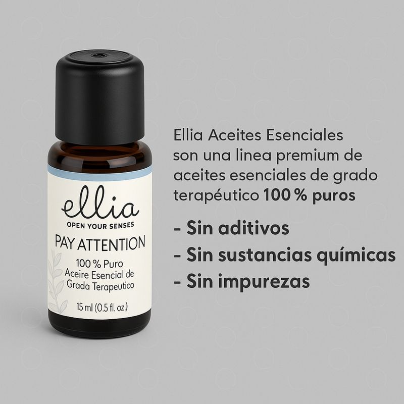ELLIA Aceite Esencial Pay Attention ¿ Mezcla Energizante y Refrescante 630-6191