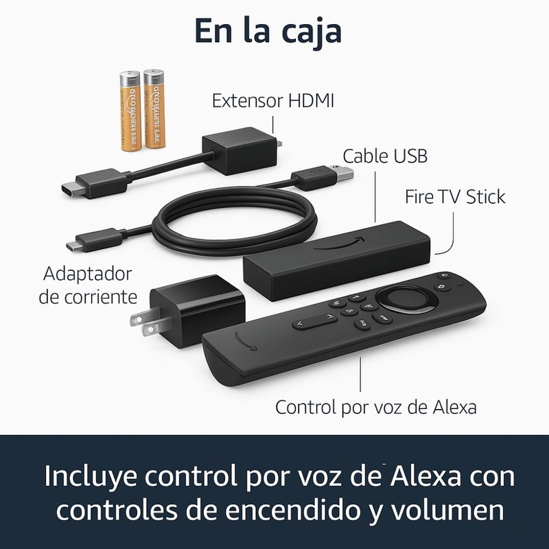 AMAZON Amazon Fire TV Stick con Control por Voz Alexa y Streaming Full HD 160-3332