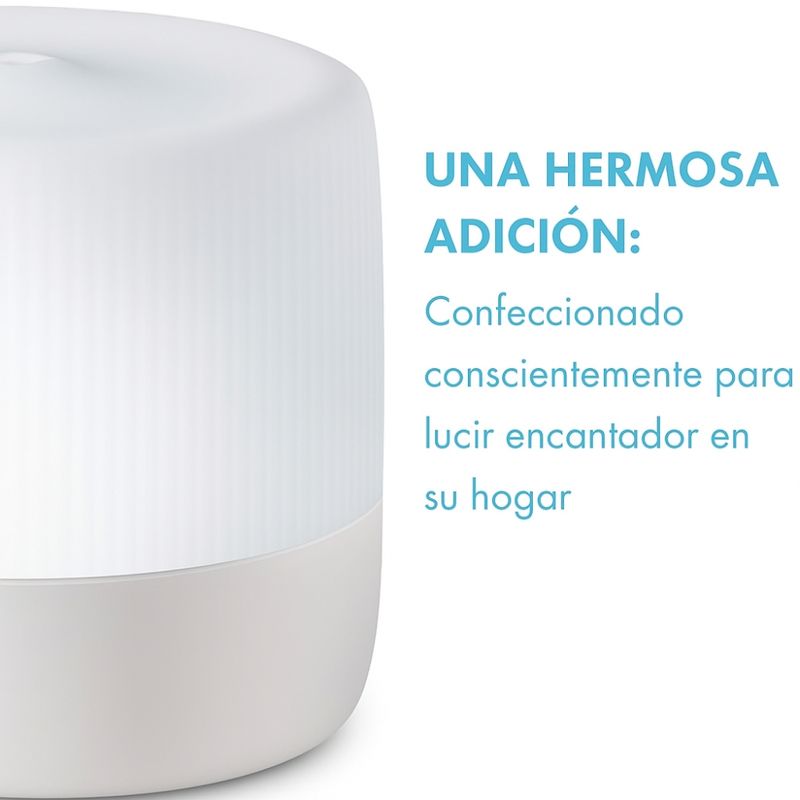 HOMEDICS Difusor Ultrasónico de Aromas con Luz Ambiental y Apagado Automático 630-6242