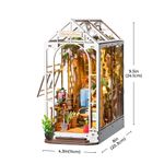 ROKR Holiday Garden House Casa Miniatura 3D de Madera con Jardín y Luz LED 600-1540