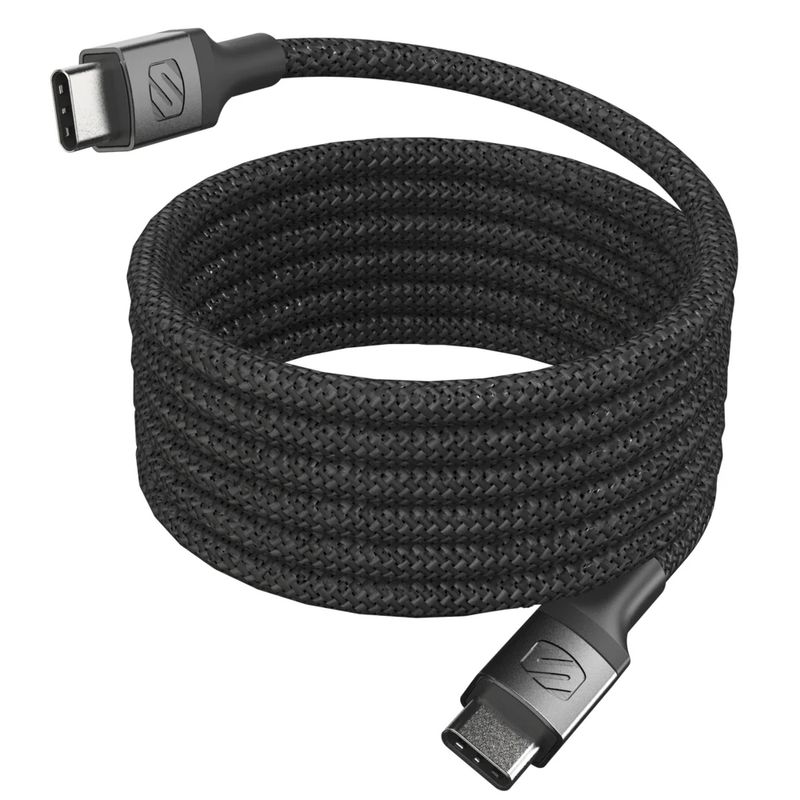 SCOSCHE Cable magnético USB-C a USB-C 1.8 metros color negro 120-3027