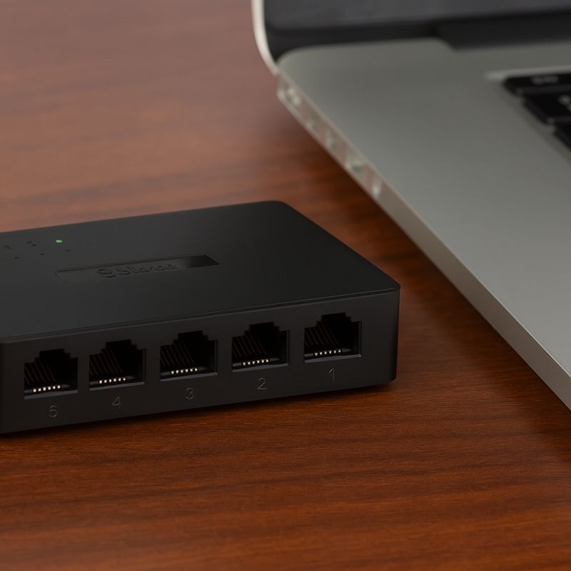 STEREN Switch Ethernet Gigabit de 5 Puertos para Red de Alta Velocidad 250-5241