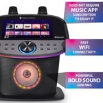 SINGING MACHINE Sistema de Karaoke con Pantalla Táctil de 10" y Micrófonos Inalámbricos 400-6312