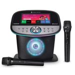 SINGING MACHINE Sistema de Karaoke con Pantalla Táctil de 10" y Micrófonos Inalámbricos 400-6312