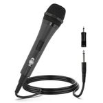 SINGING MACHINE Micrófono con Cable Unidireccional para Karaoke y Equipos de Audio 420-8193