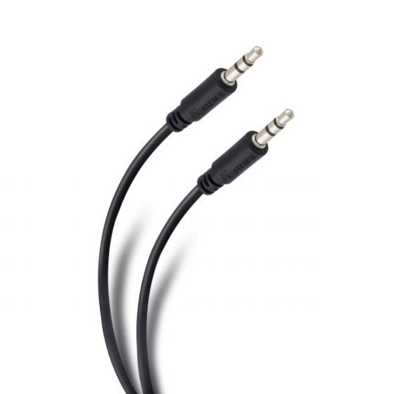 STEREN Cable Auxiliar Estéreo 3.5 mm a 3.5 mm de 1.8 Metros 420-8196