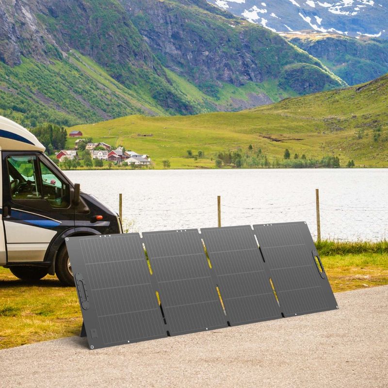 MAXIPOWER Panel solar plegable S200 de 200W con conectores MC4 y cable de 2 metros 610-6193