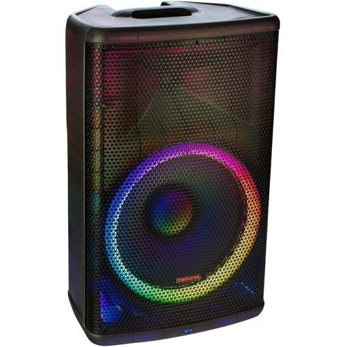 Altavoz Memorex de 15 pulgadas con Bluetooth 5.3 e Iluminación LED